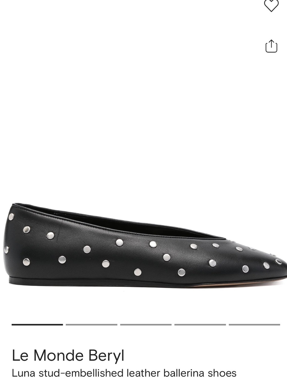 Le Monde Beryl Luna Studded Ballet Flats